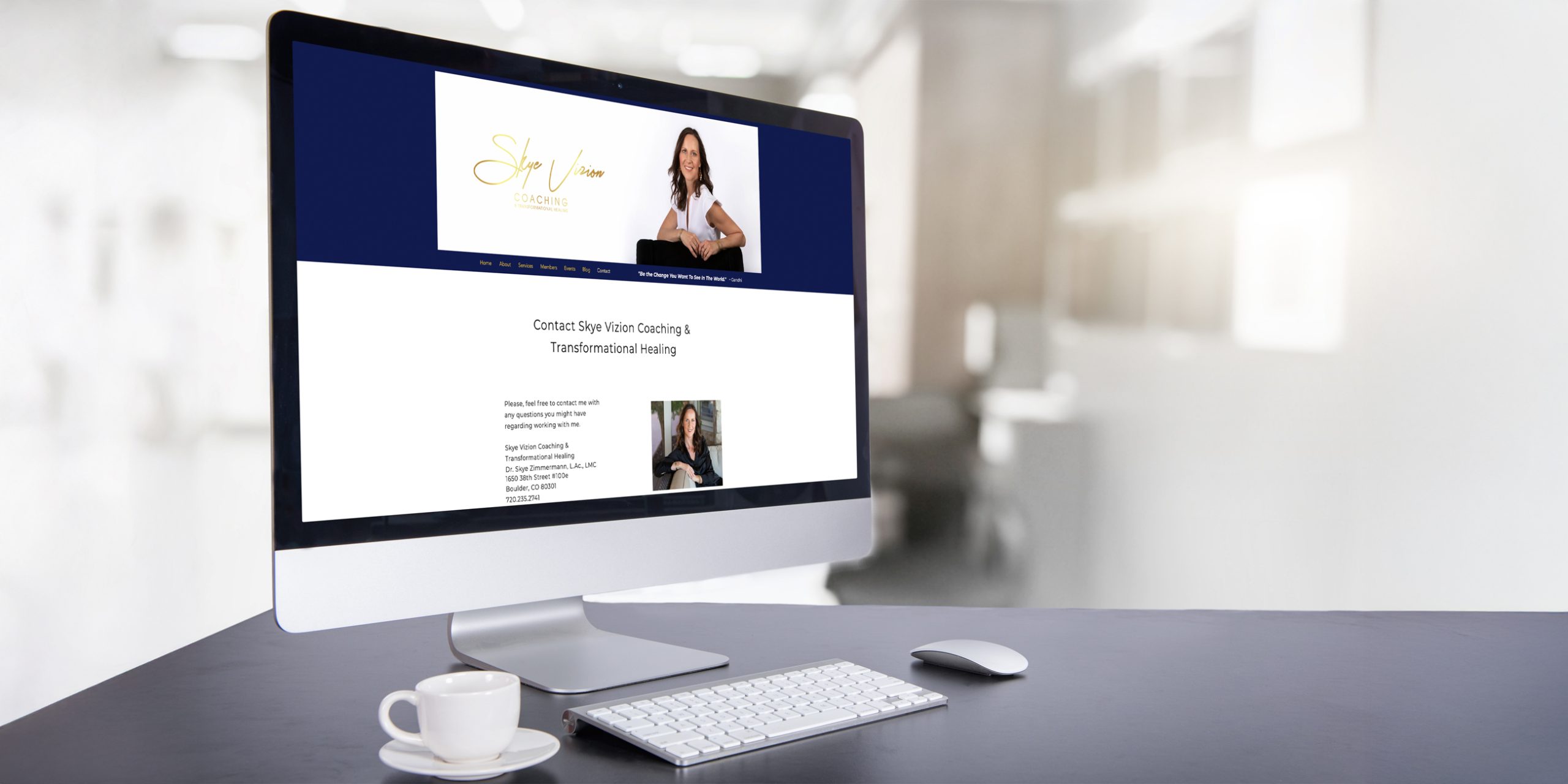 Website/computer mockup — Opula Atelier